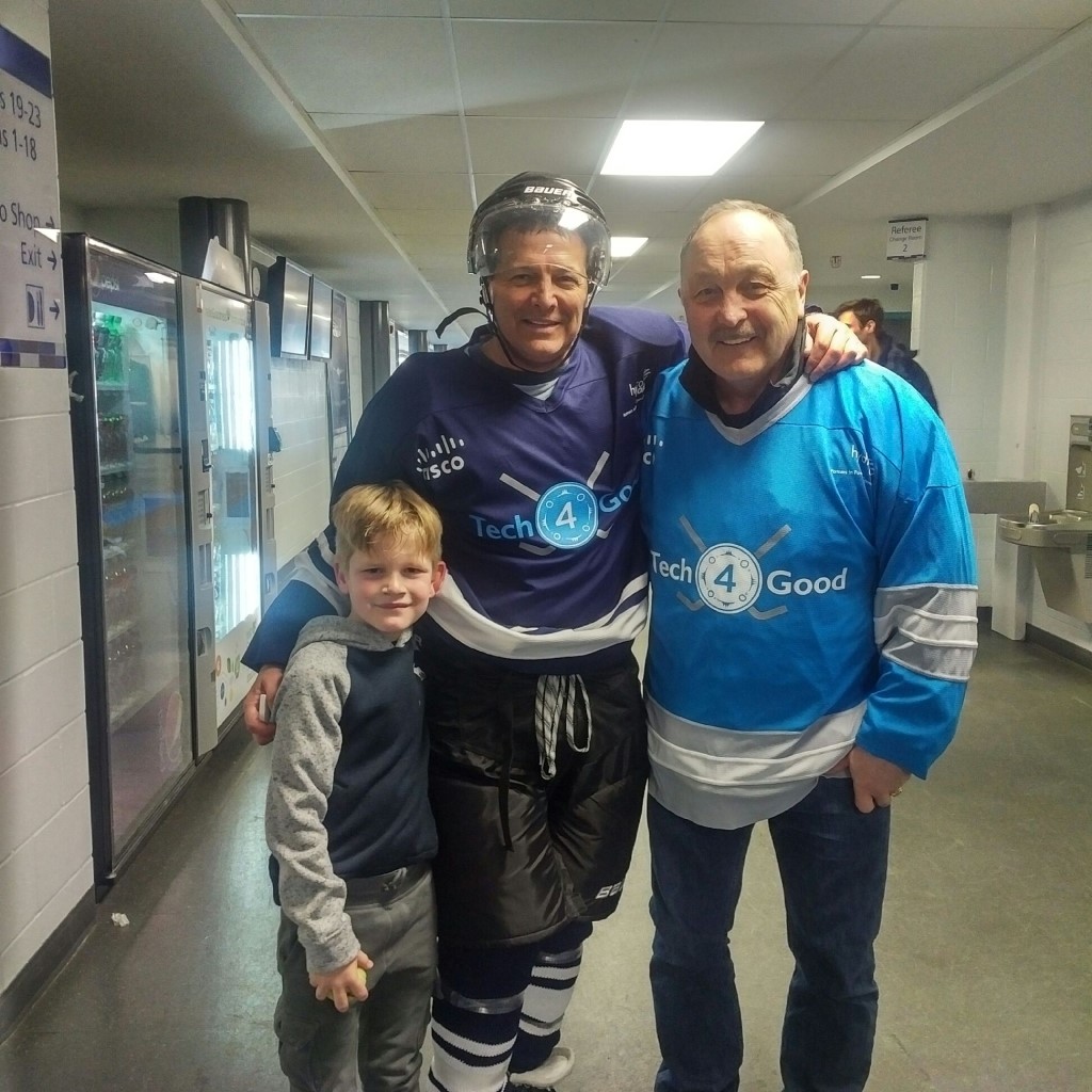 Sean St. John and Bryan Trottier